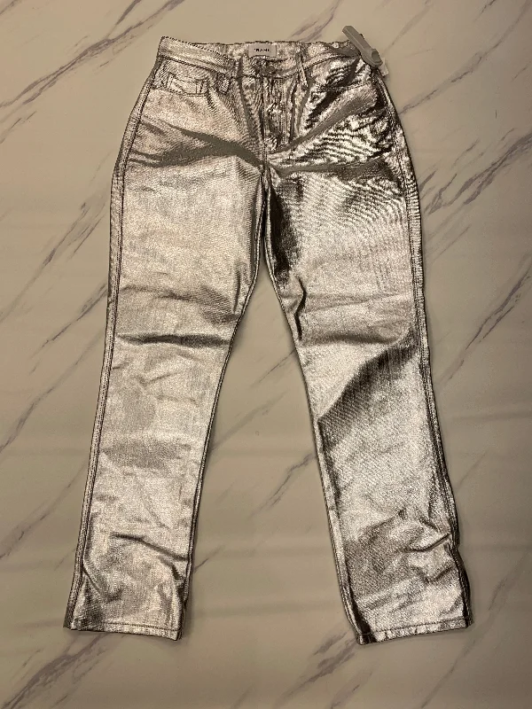 Jeans Designer By Frame In Silver, Size: 6