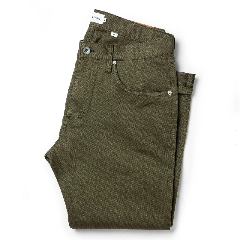 The Slim All Day Pant in Olive Bedford Cord